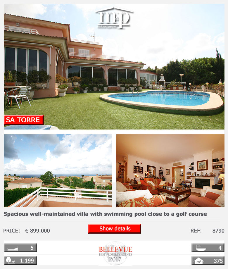 Sa Torre: Spacious well-maintained villa with swimming pool close to a golf course