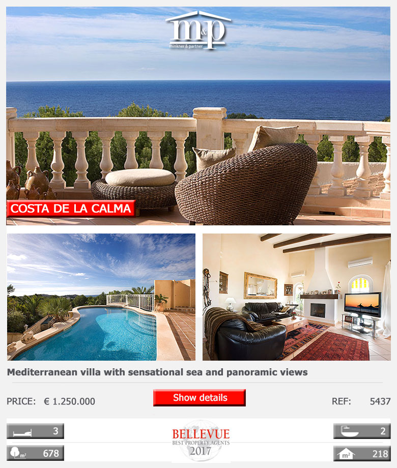 Costa de la Calma: Mediterranean villa with sensational sea and panoramic views