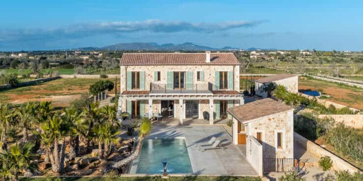 Hervorragende Neubaufinca mit herrlichen Weitblick nahe Es Llombards