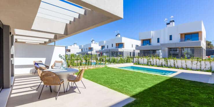 Nachhaltige Reihenhaus-Wohnanlage mit innovativem Konzept