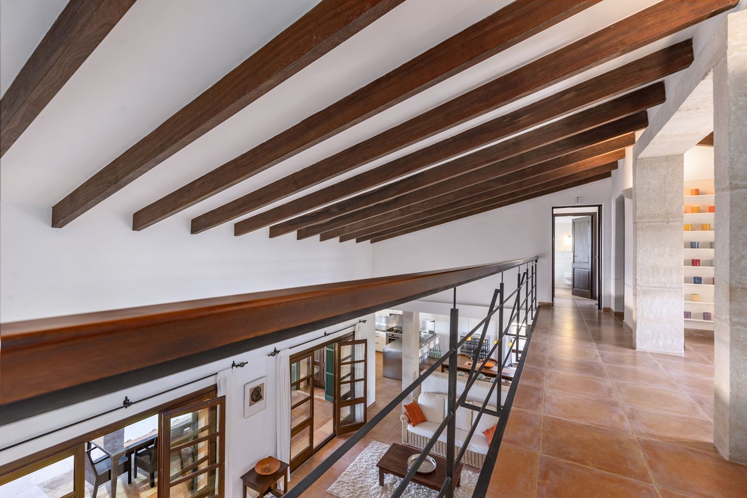 Galerie auf der oberen Etage