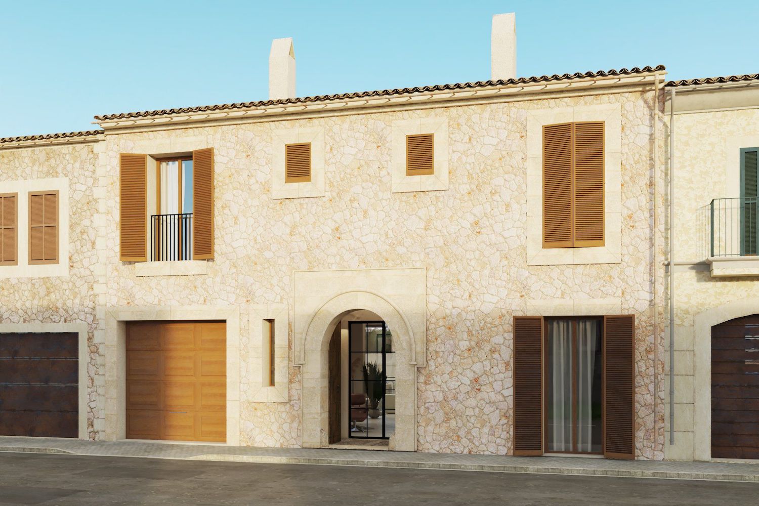 Traditionelle Fassade