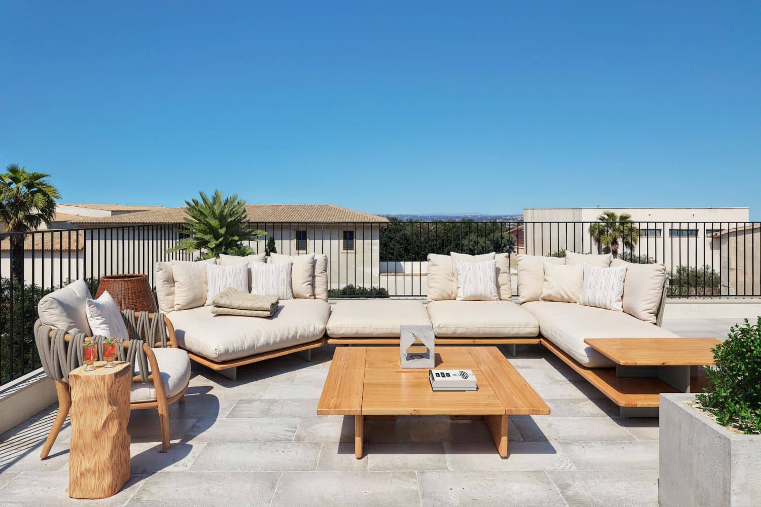 Lounge auf der Dachterrasse