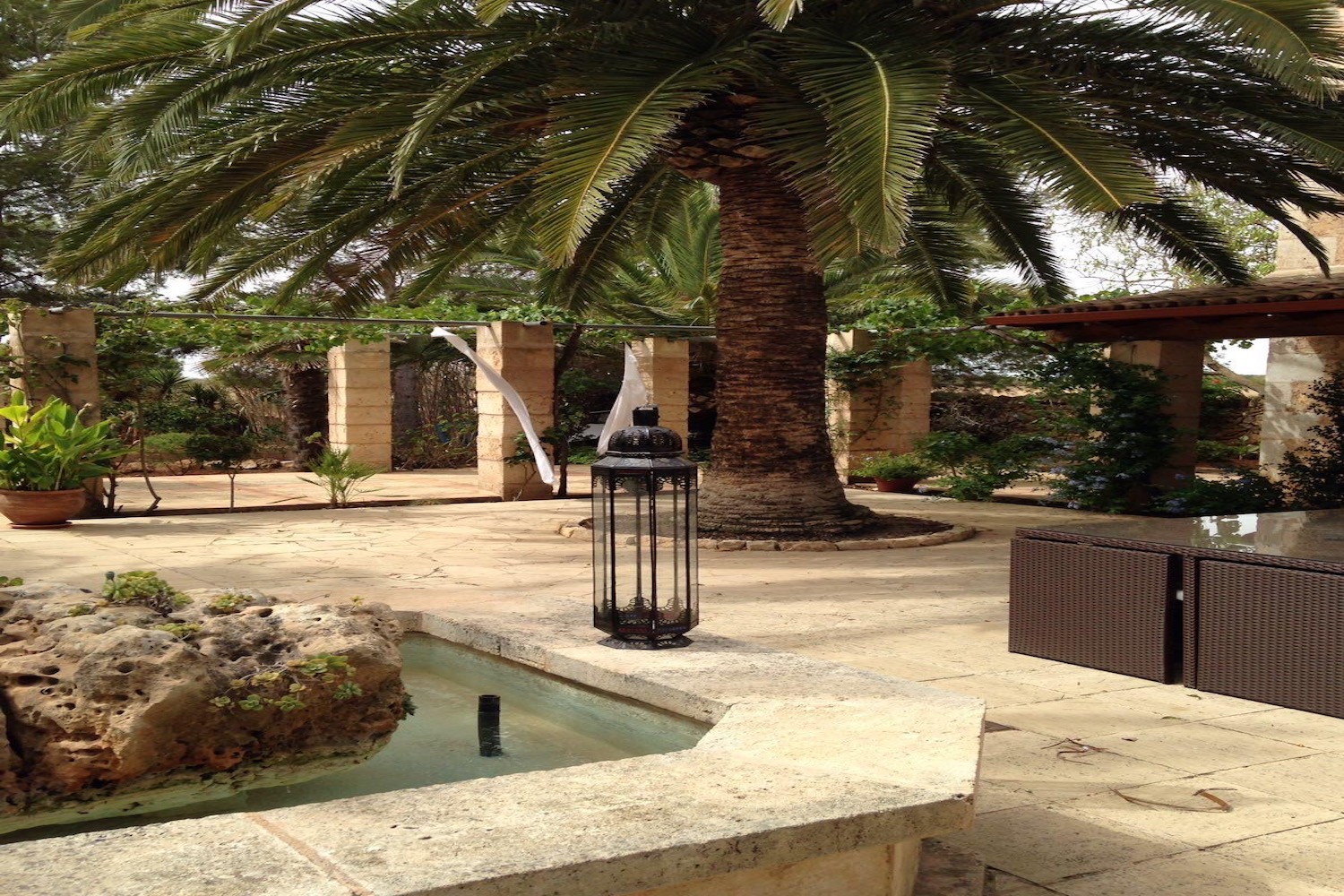 Traditioneller Patio