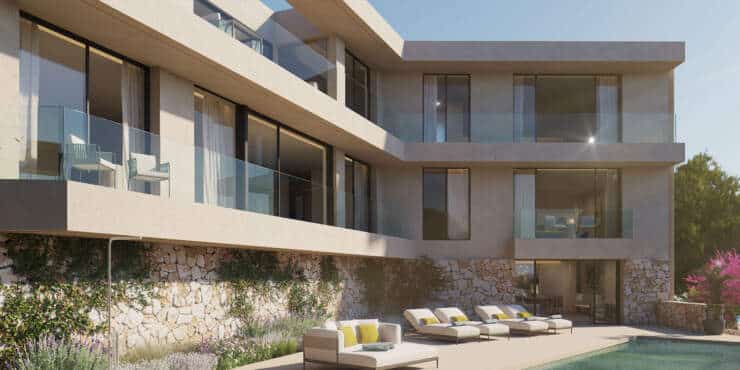 Erstklassige Neubauvilla mit spektakulärer Aussicht