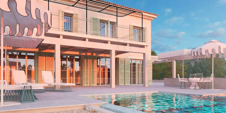 Mediterrane Neubaufinca mit Meerblick, Infinity‑Pool und Privatsphäre in Traumlage bei Ses Salines