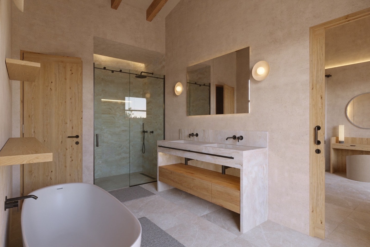 Eines von 7 Badezimmern