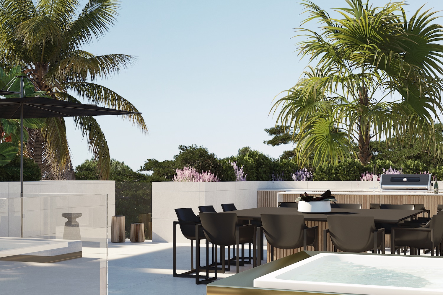 Terrasse mit Jacuzzi