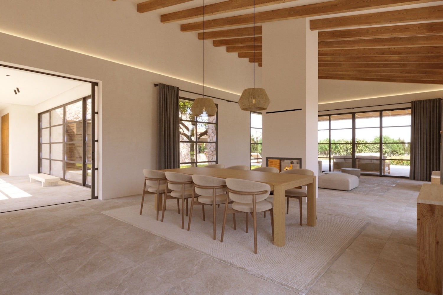 Offener Wohn-und Essbereich