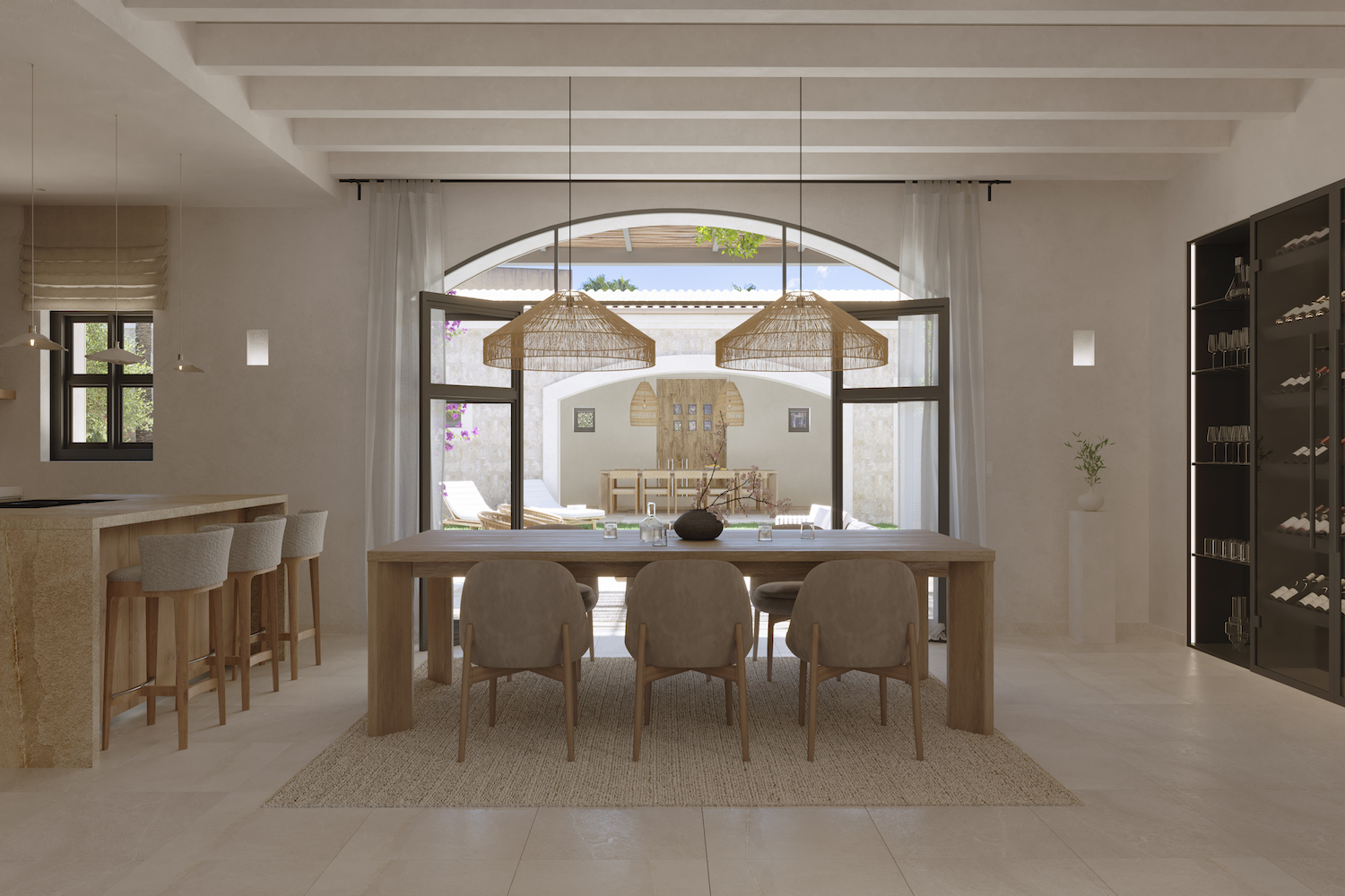 Essbereich mit Terrassenzugang