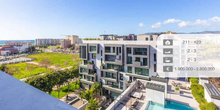 Luxus-Apartments in Neubau-Residenz nahe Portixol