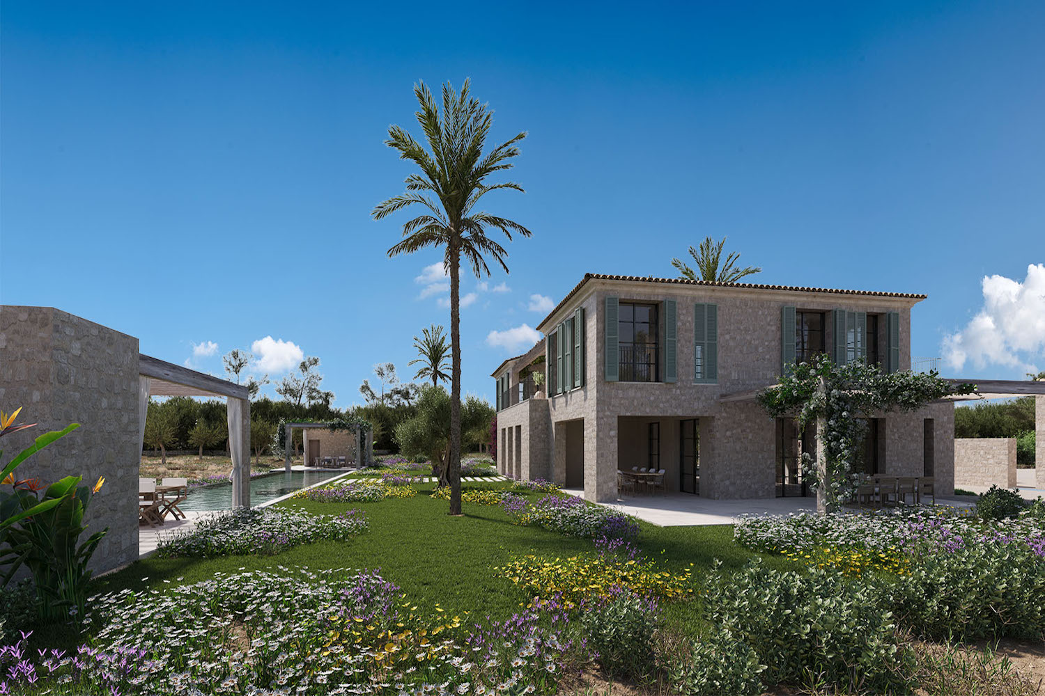 Mediterran angelegter Garten