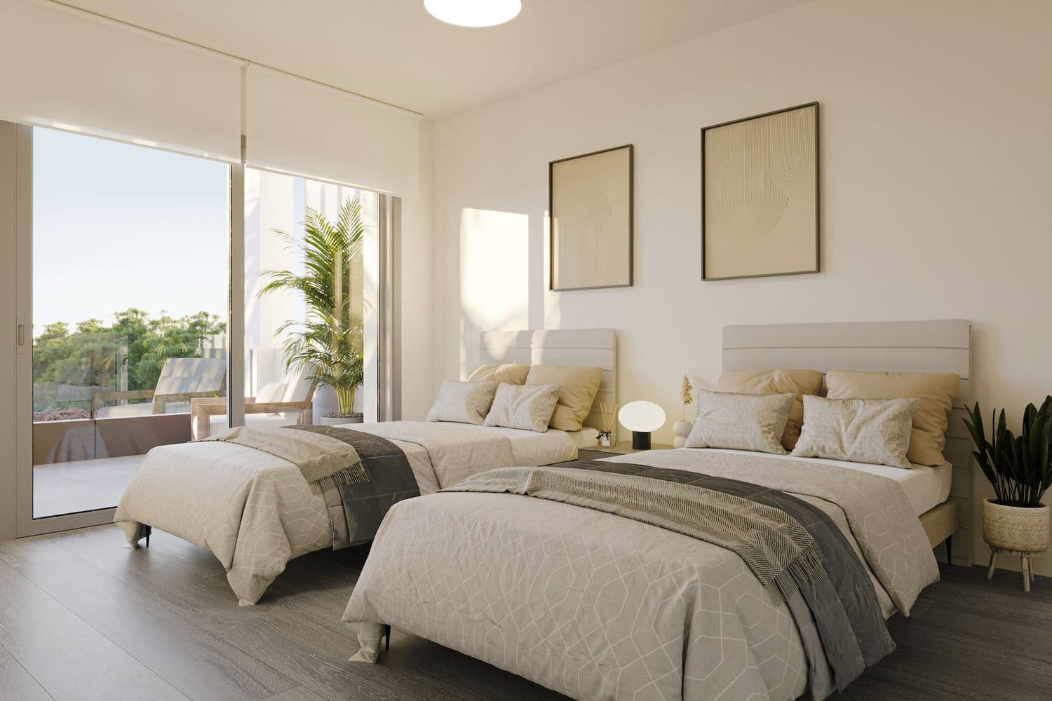 Eines von 3 Schlafzimmern