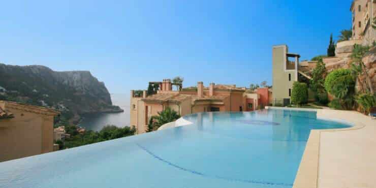 Cala Llamp: 2-Schlafzimmer-Wohnung in Luxusanlage zu vermieten