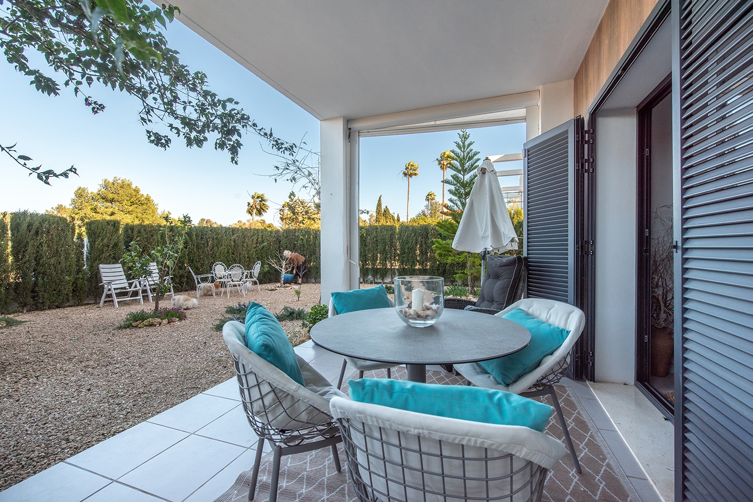 Überdachte Terrasse