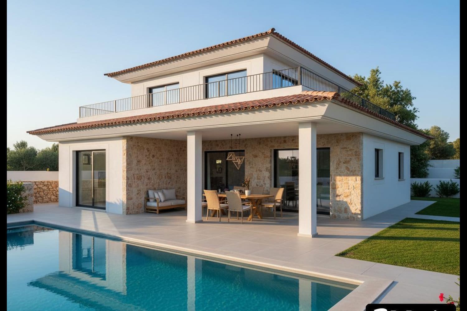 Pool und Terrassenbereich