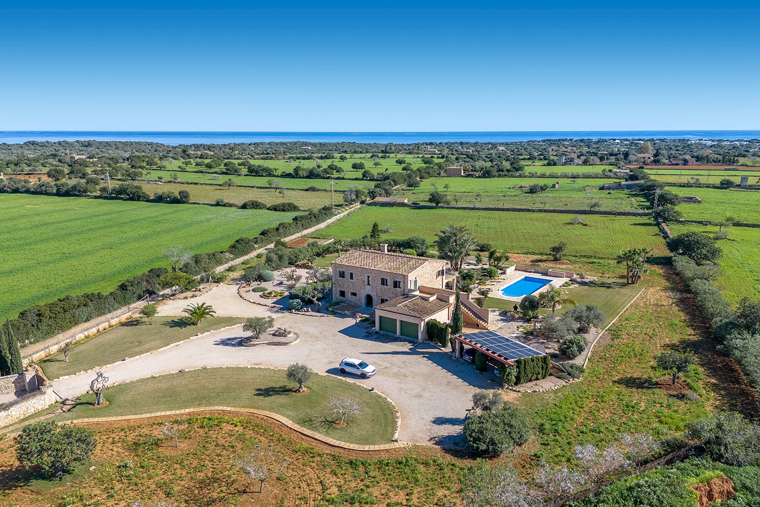Finca von oben