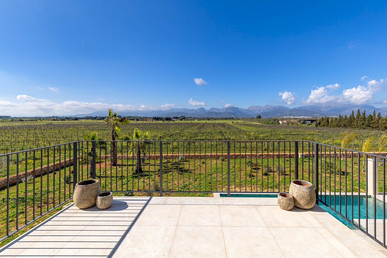 Schlafzimmer-Terrasse mit Ausblick