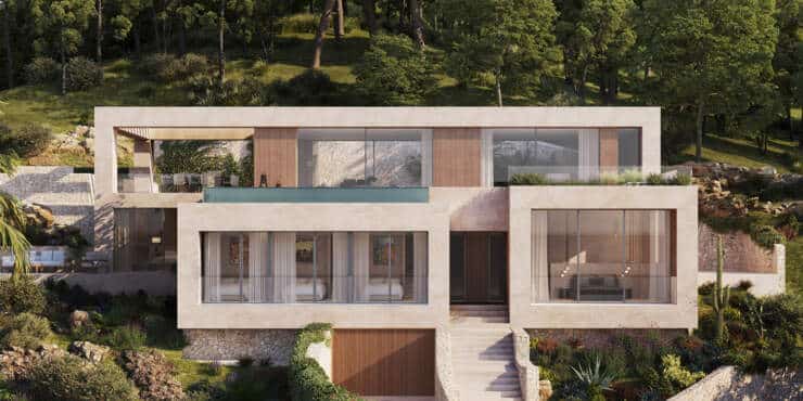 Meerblick-Designervilla mit Top Ausstattung