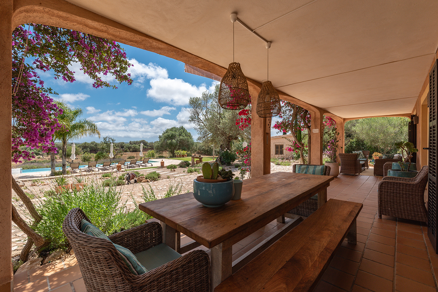 Überdachte Terrasse