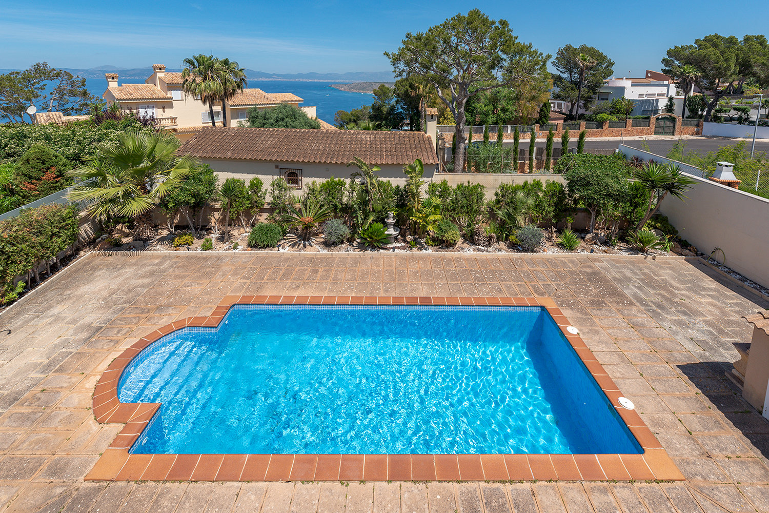 Blick auf den Pool