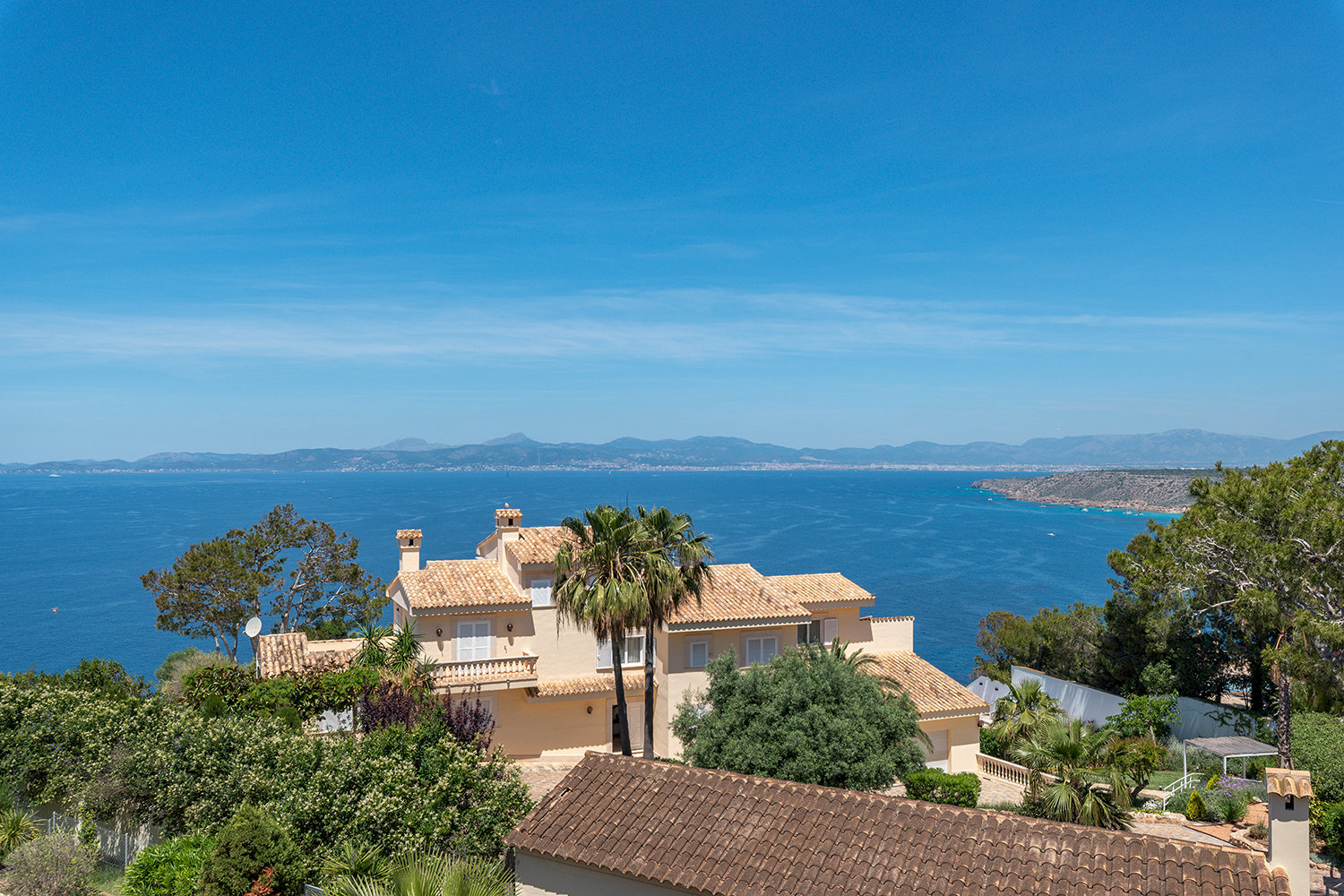 Panorama-Meerblick über die Bucht von Palma