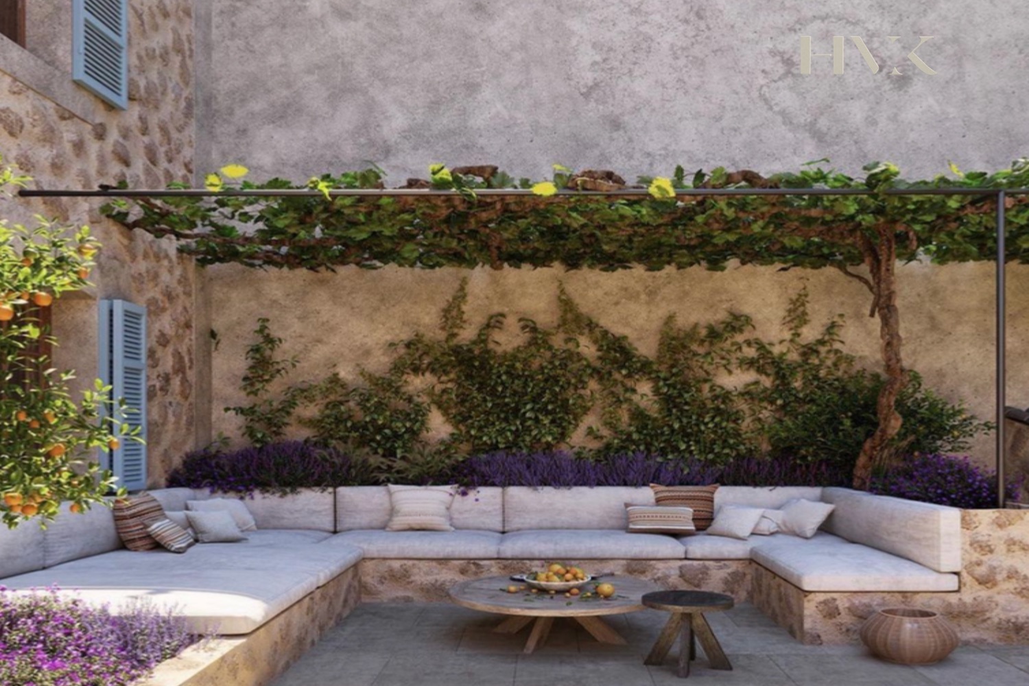 Patio mit Chill-Out-Bereich